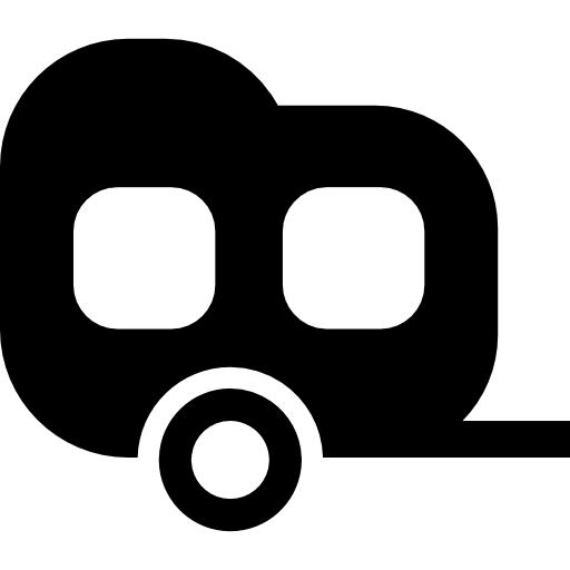 Black two window carriage